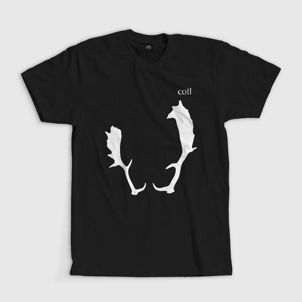 coil-black-antlers-t-shirt-coton-noir-taille-l image 1