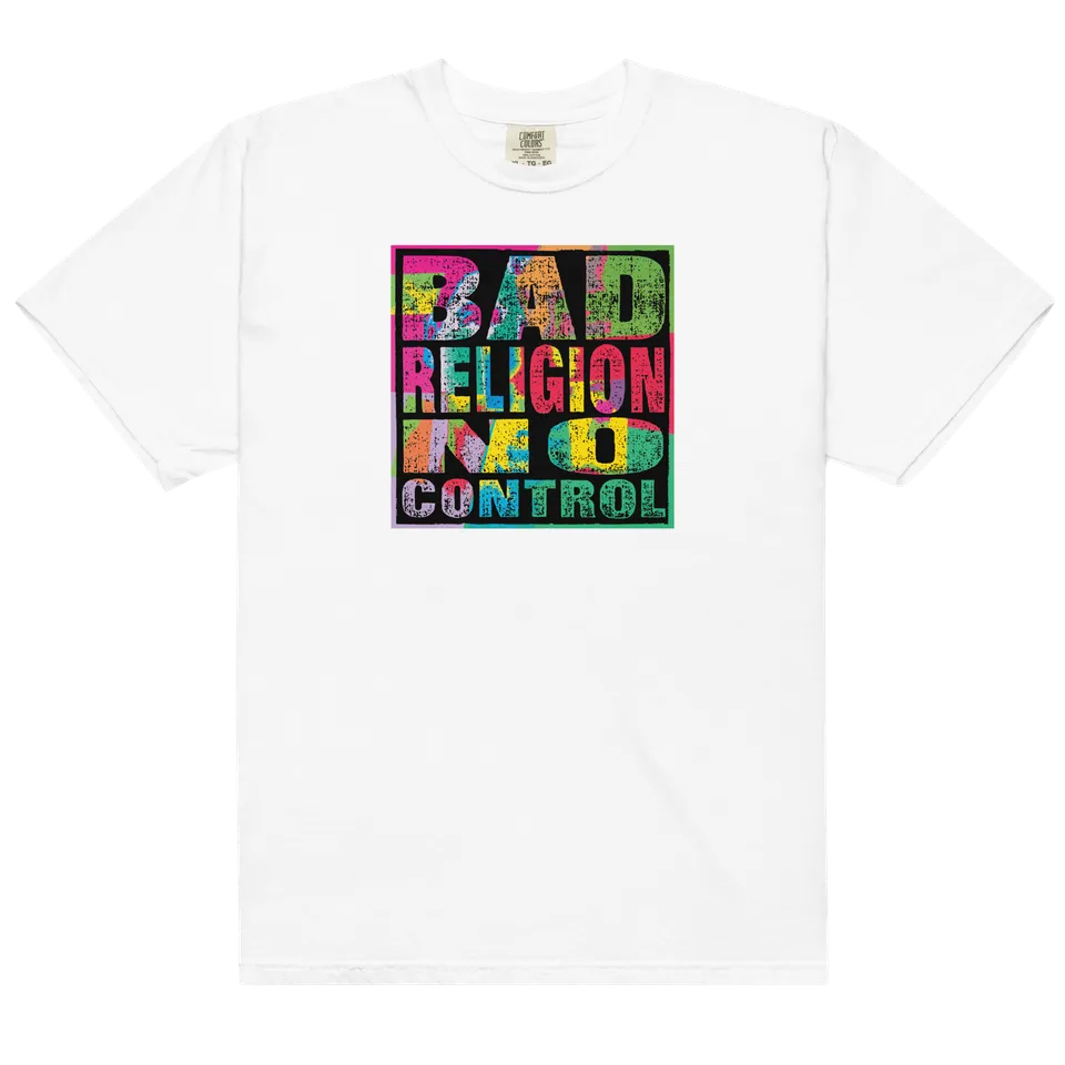 no-control-t-shirt-blanc-coton-manches-courtes image 1