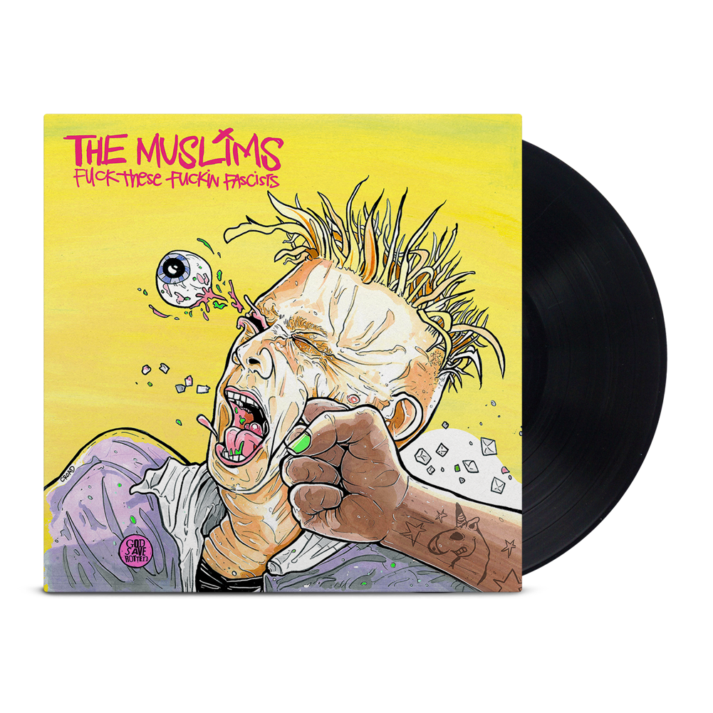 the-muslims-fuck-these-fuckin-fascists-vinyle-noir-punk image 1